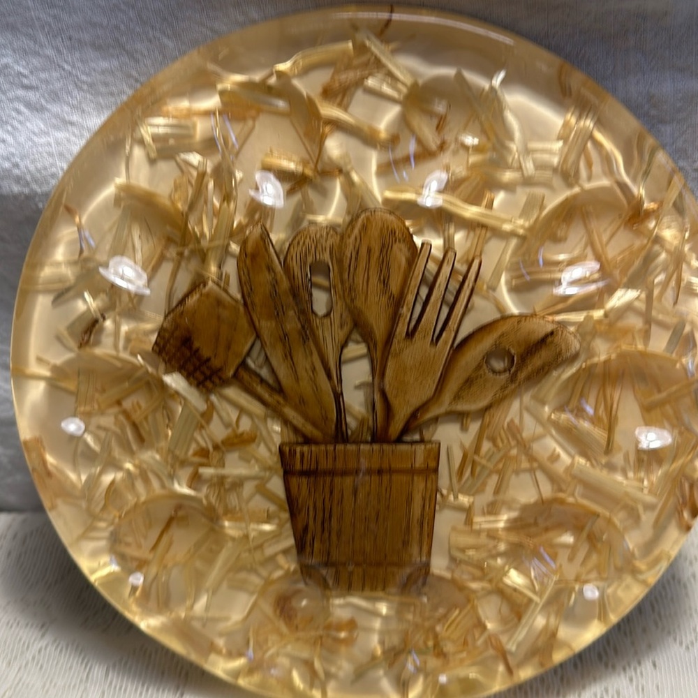 VTG Retro Farmhouse Cottagecore Naturecore Lucite Deviled Egg Holder